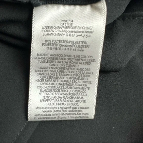 BCBG MaxAzria Faux Wrap Dress Women's Size Small Black Coquette Sexy LBD - Picture 8 of 10